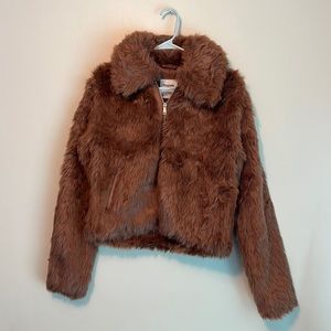 Faux fur jacket